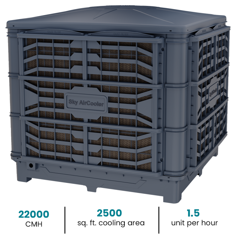 22000 CMH Down Discharge Air Cooler