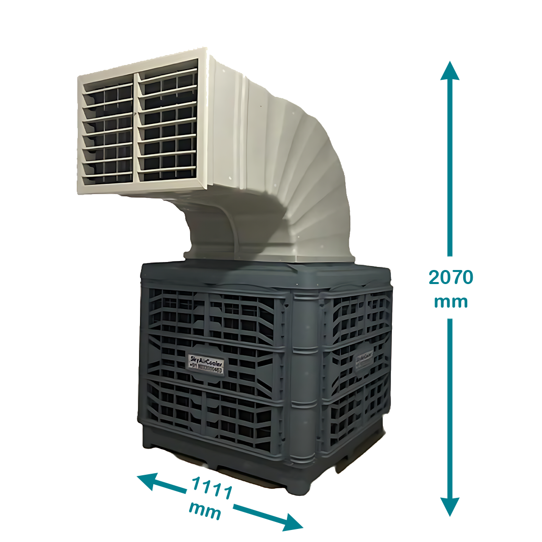 Commercial Evaporative Top Discharge Air Cooler — commercial air cooler (view 3) | Vayam Industries